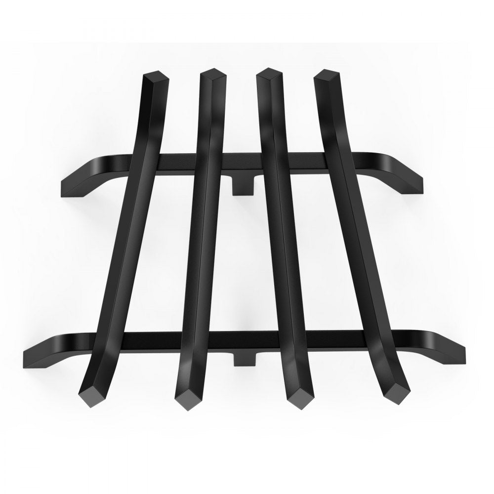 VEVOR Fireplace Log Grate, 18 inch Heavy Duty Fireplace Grate with 6 Support Legs, 3/4’’ Solid Powder-coated Steel Bars, Log Firewood Burning Rack Holder for Indoor and Outdoor Fireplace 