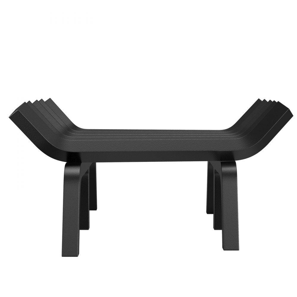 VEVOR Fireplace Log Grate, 21 inch Heavy Duty Fireplace Grate with 6 Support Legs, 3/4’’ Solid Powder-coated Steel Bars, Log Firewood Burning Rack Holder for Indoor and Outdoor Fireplace 