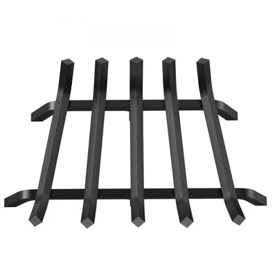 VEVOR Fireplace Log Grate, 21 inch Heavy Duty Fireplace Grate with 6 Support Legs, 3/4’’ Solid Powder-coated Steel Bars, Log Firewood Burning Rack Holder for Indoor and Outdoor Fireplace 