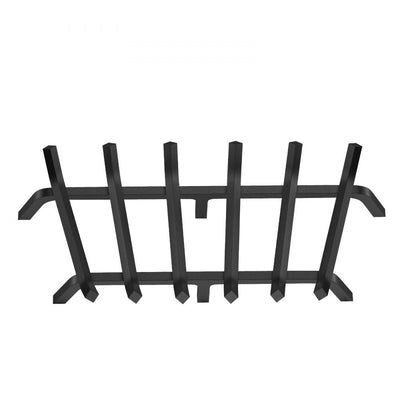 VEVOR Fireplace Log Grate, 27 inch Heavy Duty Fireplace Grate with 6 Support Legs, 3/4’’ Solid Powder-coated Steel Bars, Log Firewood Burning Rack Holder for Indoor and Outdoor Fireplace 