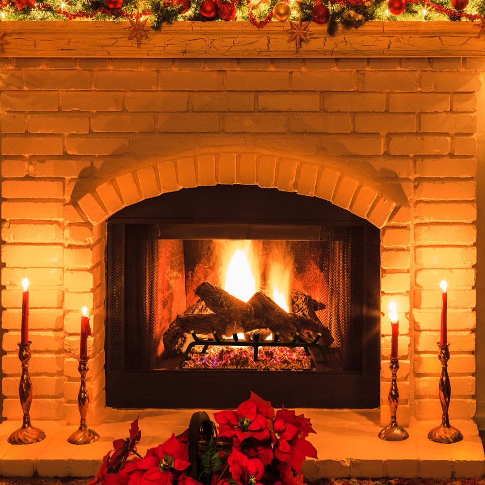 VEVOR Fireplace Log Grate, 30 inch Heavy Duty Fireplace Grate with 6 Support Legs, 3/4’’ Solid Powder-coated Steel Bars, Log Firewood Burning Rack Holder for Indoor and Outdoor Fireplace 