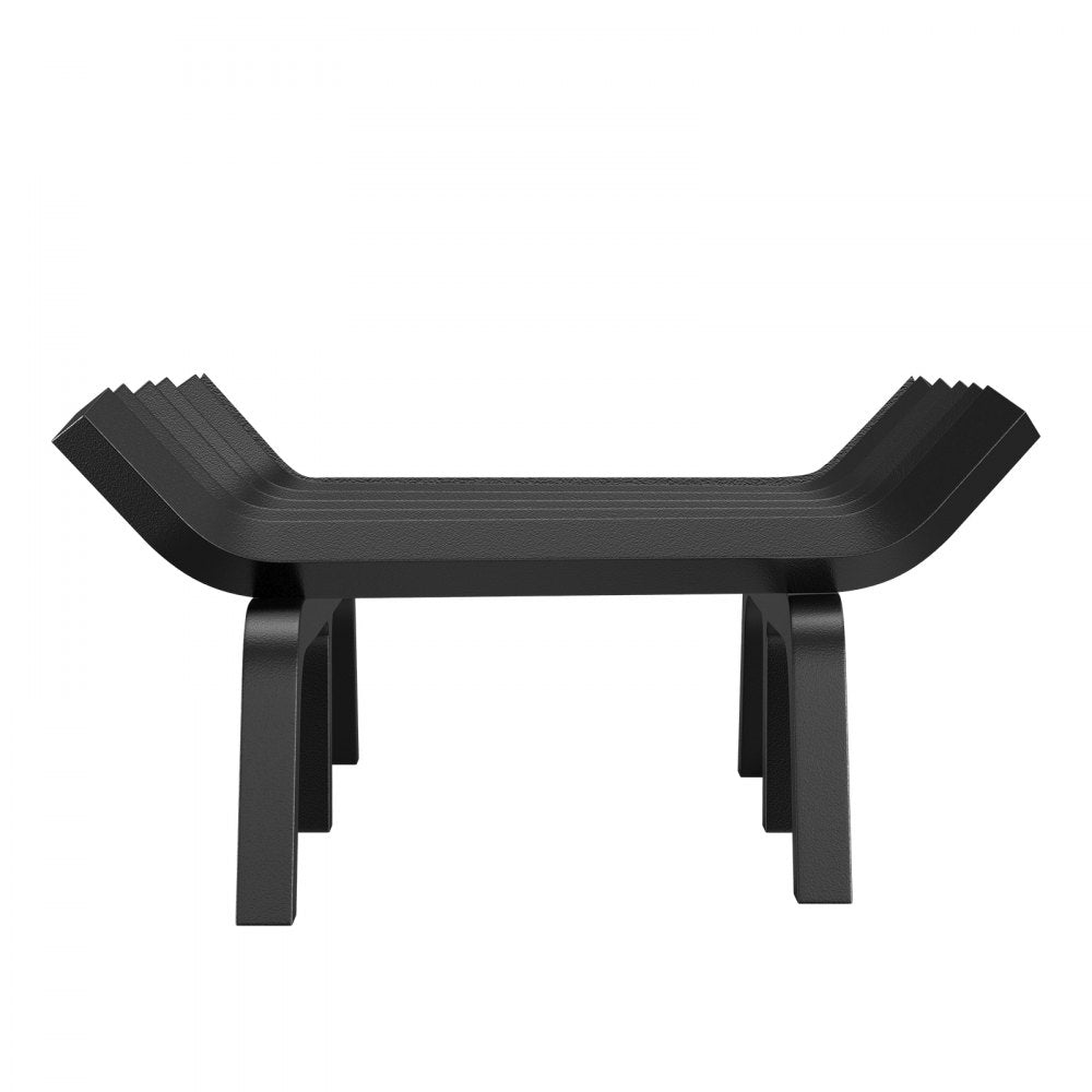 VEVOR Fireplace Log Grate, 30 inch Heavy Duty Fireplace Grate with 6 Support Legs, 3/4’’ Solid Powder-coated Steel Bars, Log Firewood Burning Rack Holder for Indoor and Outdoor Fireplace 
