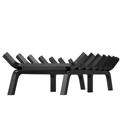 VEVOR Fireplace Log Grate, 30 inch Heavy Duty Fireplace Grate with 6 Support Legs, 3/4’’ Solid Powder-coated Steel Bars, Log Firewood Burning Rack Holder for Indoor and Outdoor Fireplace 