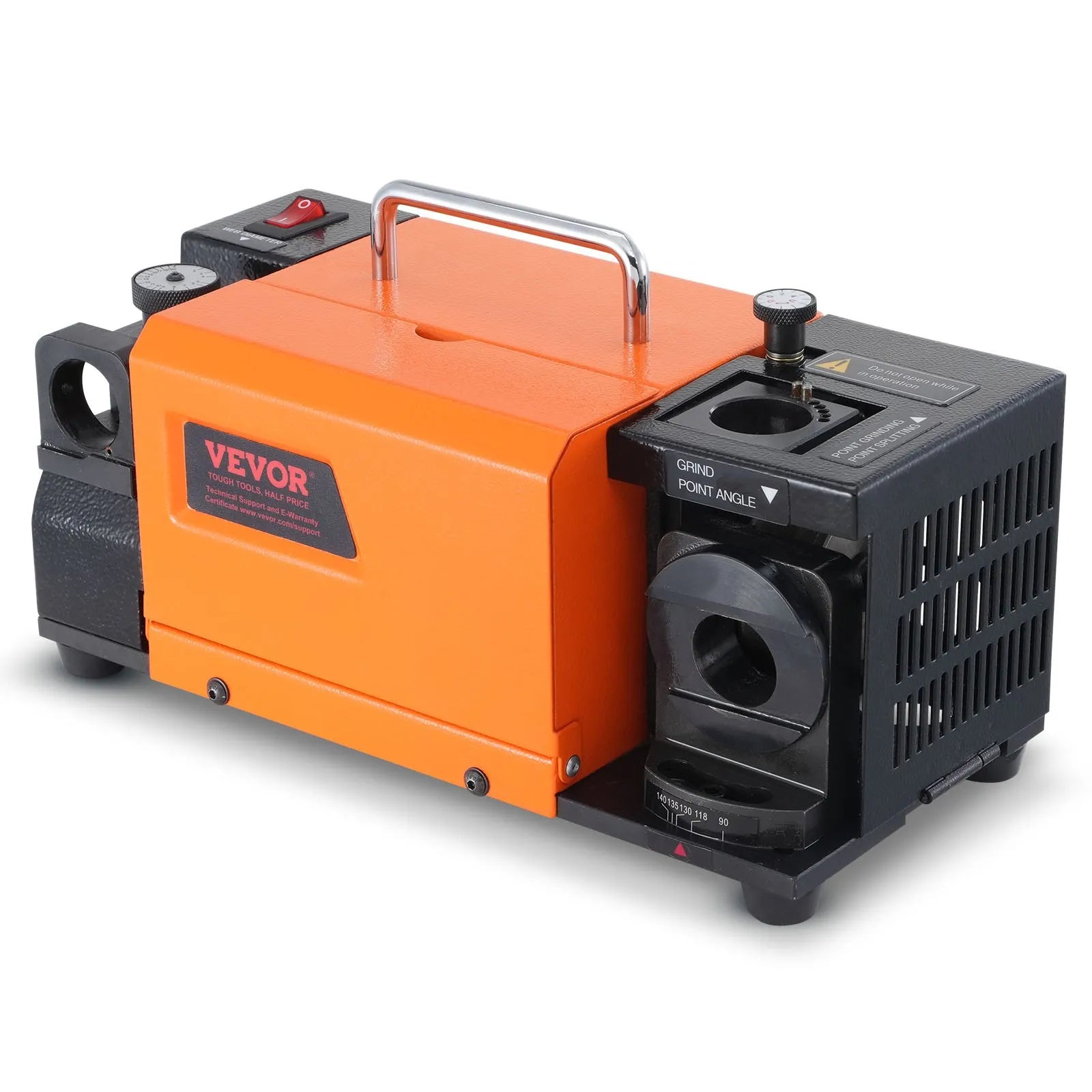 VEVOR Drill Bits Sharpener, MR-13A Bits Grinder Sharpener 3-13mm, 95° to 135° Point Angle Adjustable Drill Bit Re-Sharpener, Portable Bits Sharpening Machine with 11 Collets, CBN Wheel for HSS