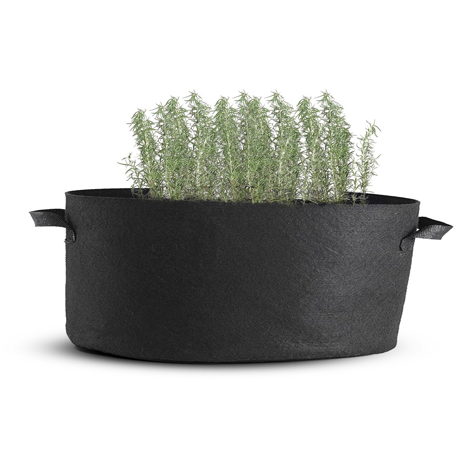 VEVOR Plant Grow Bag Fabric 5-Pack 400 Gallon Plant Grow Bag Aeration Fabric Pots with Handles Black Grow Bag Plant Container for Garden Planting Washable and Reusable 