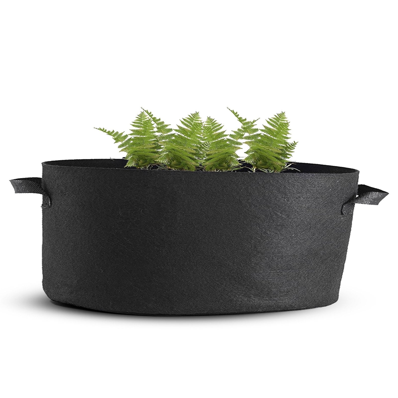 VEVOR Plant Grow Bag Fabric 5-Pack 400 Gallon Plant Grow Bag Aeration Fabric Pots with Handles Black Grow Bag Plant Container for Garden Planting Washable and Reusable 