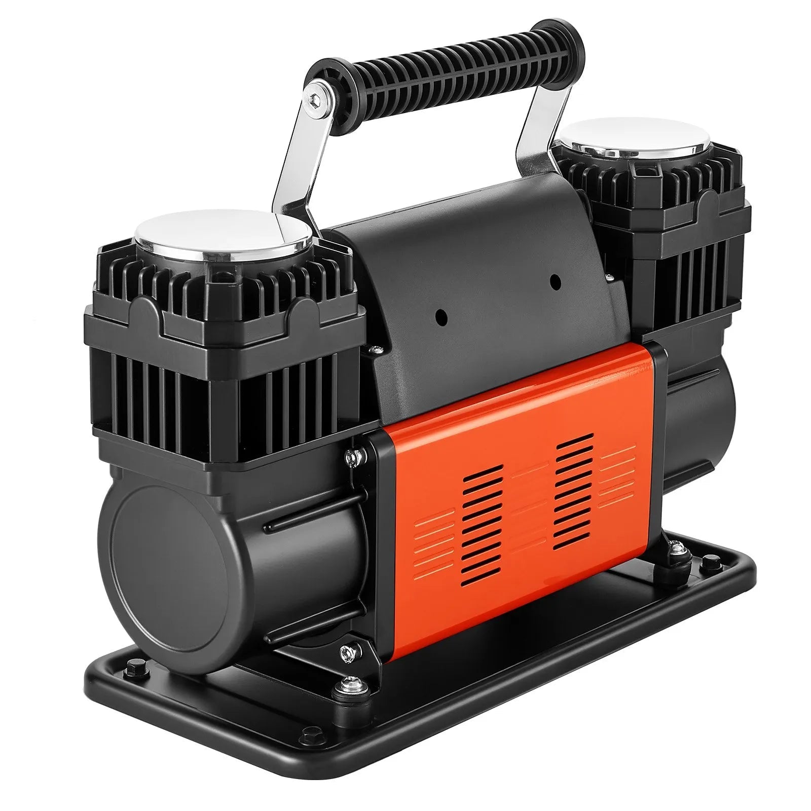 VEVOR Dual-Cylinder Heavy Duty Air Compressor, 10.6CFM Portable Tire Inflator, 12V 150PSI Offroad Air Pump with Digital Pressure Gauge & Adapters for Truck Car SUV 4 x 4 Vehicle RV 