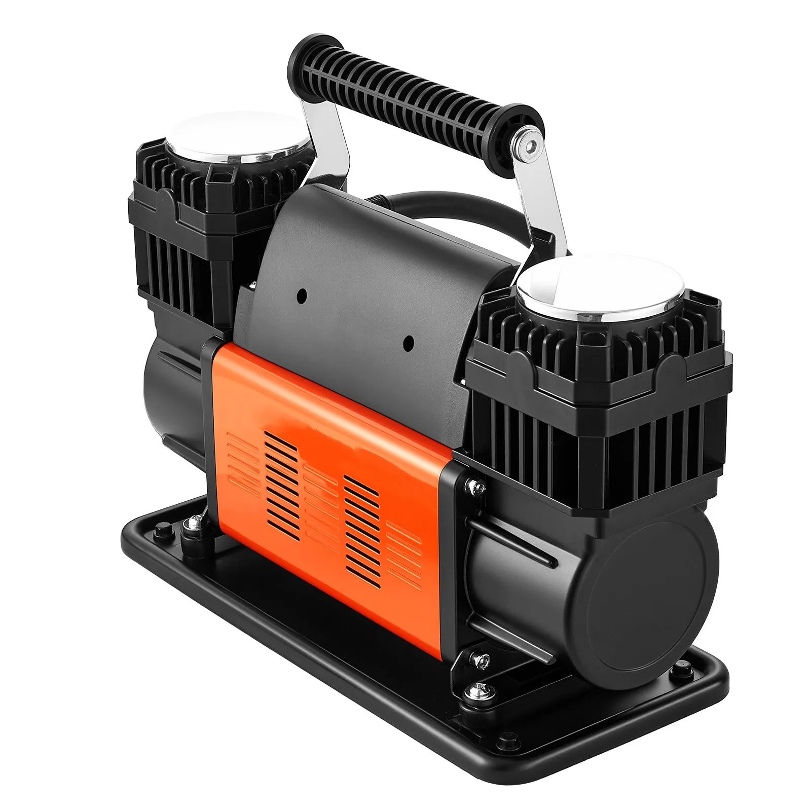 VEVOR Dual-Cylinder Heavy Duty Air Compressor, 10.6CFM Portable Tire Inflator, 12V 150PSI Offroad Air Pump with Digital Pressure Gauge & Adapters for Truck Car SUV 4 x 4 Vehicle RV 