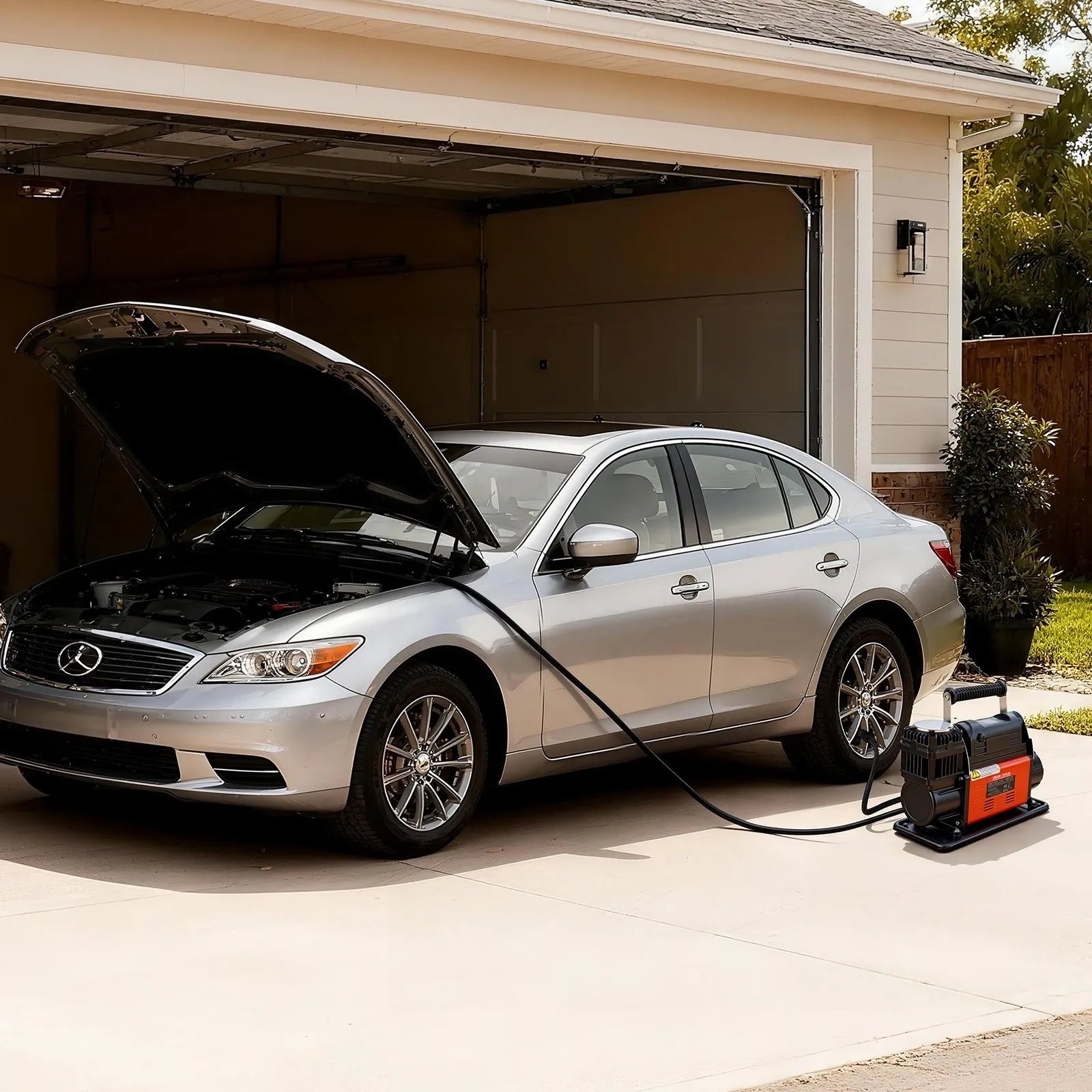 VEVOR 12V Heavy Duty Air Compressor, Auto-Stop Portable Tire Inflator with LCD Digital Display, 7.14 CFM 150PSI Offroad Air Pump with Adapters for Trucks Car SUV 4 x 4 Vehicle RV 