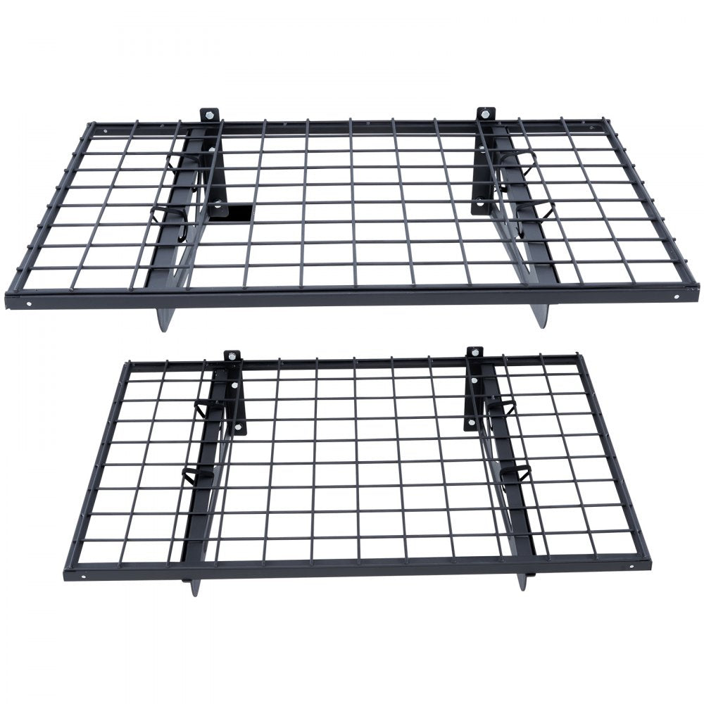 VEVOR Garage Storage Shelving, 2 Pack, 3 x 2 ft Heavy Duty Garage Shelves Wall Mounted, 500 lbs Load Capacity(Total) Garage Storage Rack Floating Shelves, Suitable for Shop, Shed, Garage Storage 