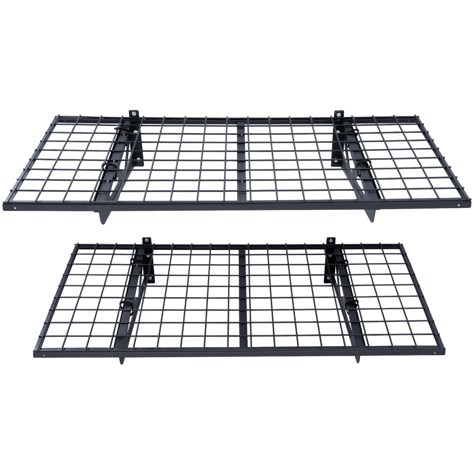 VEVOR Garage Storage Shelving, 2 Pack, 4 x 2 ft Heavy Duty Garage Shelves Wall Mounted, 502 lbs Load Capacity(Total) Garage Storage Rack Floating Shelves, Suitable for Shop, Shed, Garage Storage 