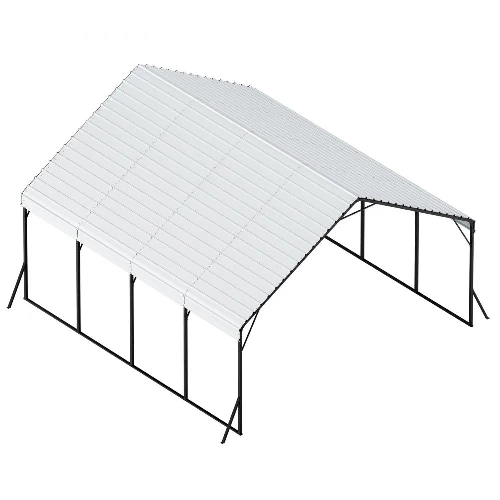 VEVOR Metal Carport 20 x 20 ft Outdoor Car Shelter Garage for Boats Heavy Duty