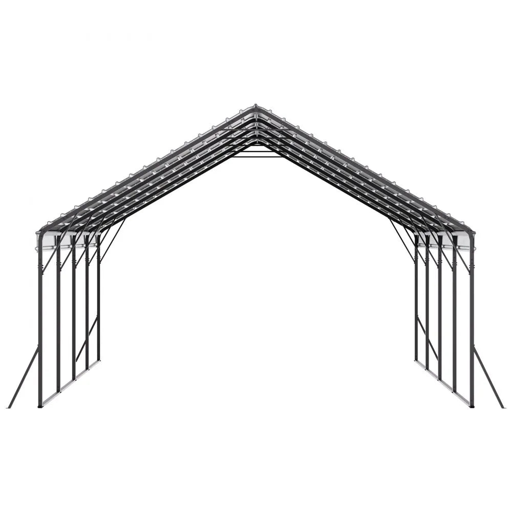 VEVOR Metal Carport 20 x 20 ft Outdoor Car Shelter Garage for Boats Heavy Duty