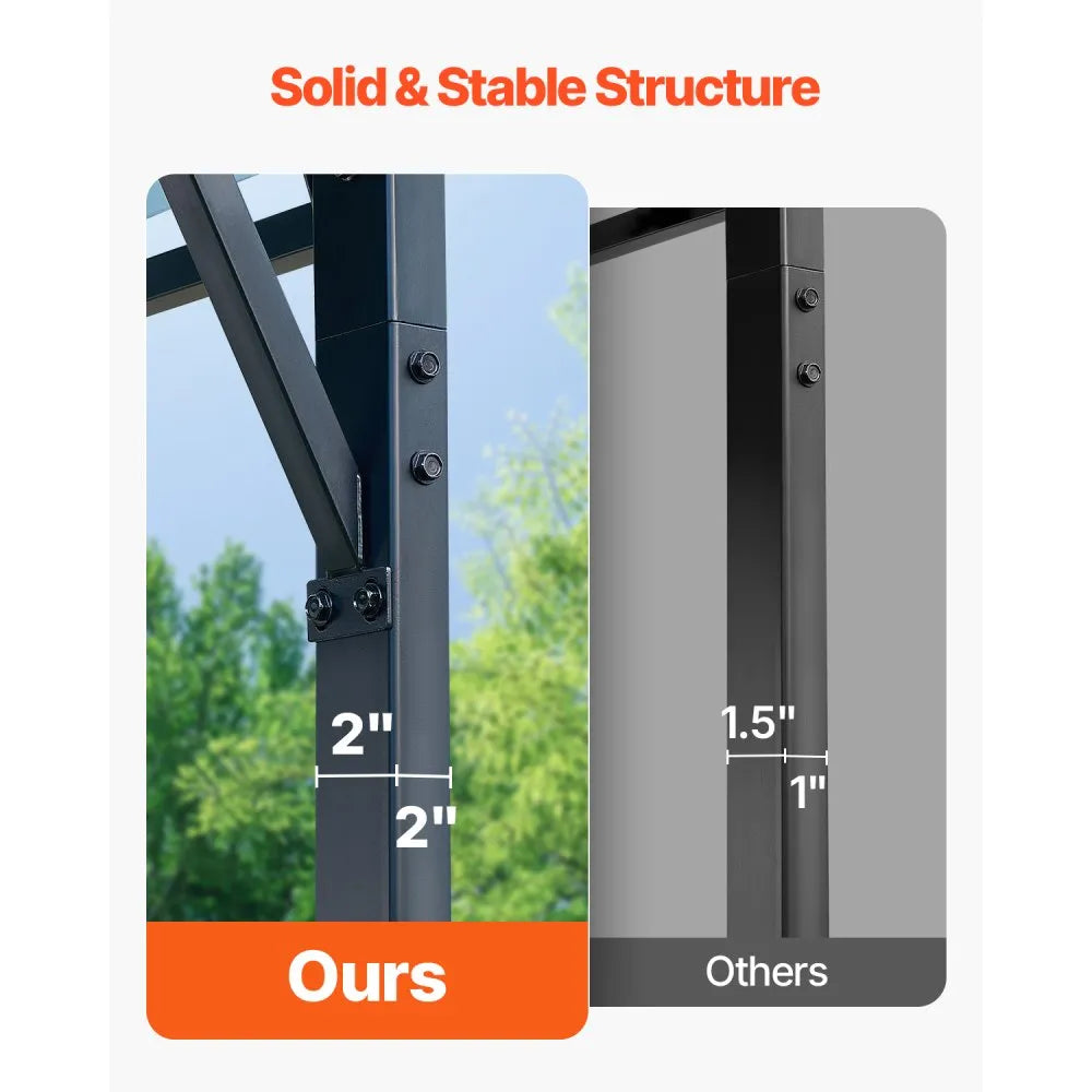 VEVOR Metal Carport 20 x 24 ft Outdoor Car Shelter Garage for Boats Heavy Duty