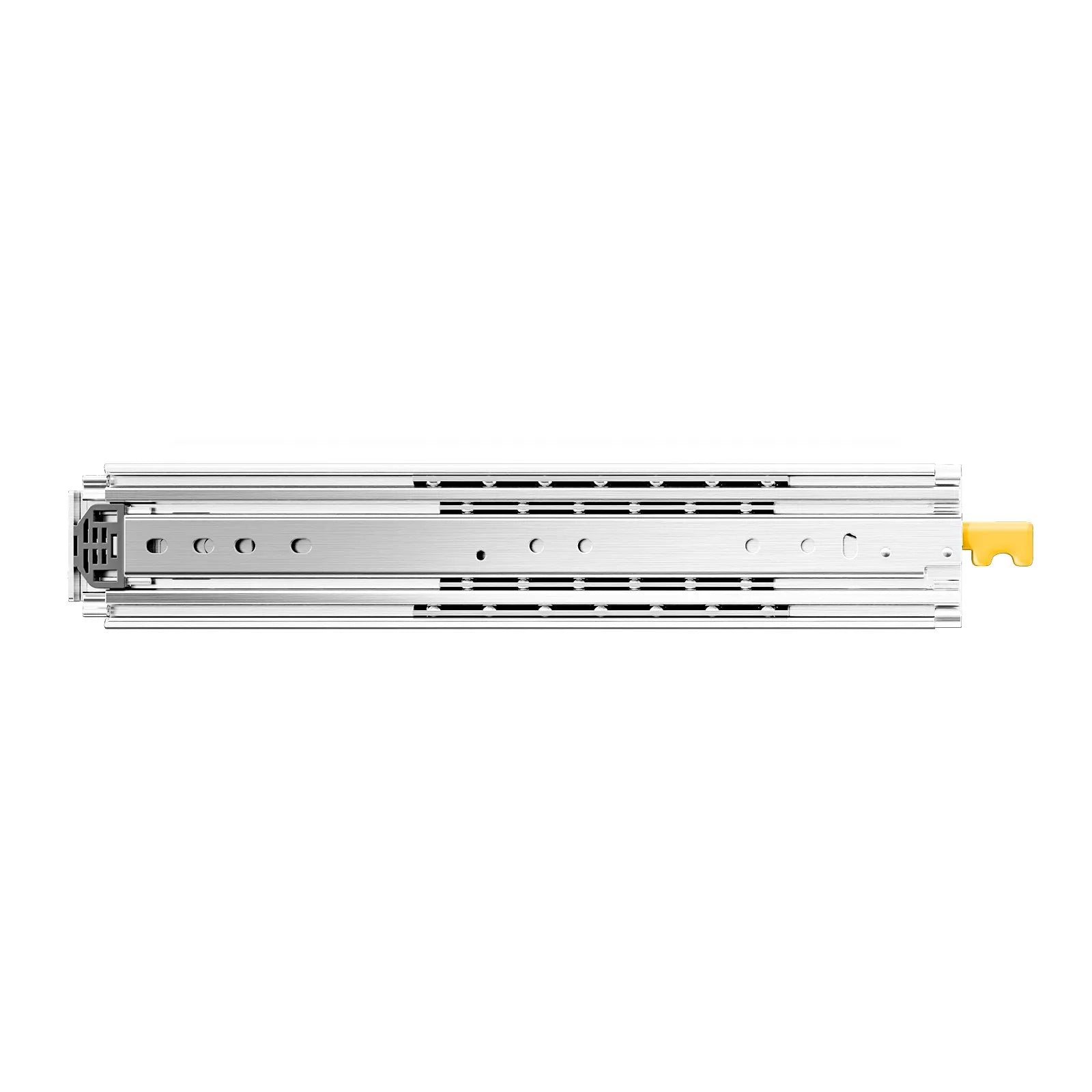 44 in Heavy-Duty Locking Full Extension Drawer Slides, 500 lb Capacity, Ball Bearing Side Mount Rails (1 Pair)