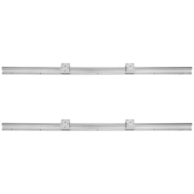VEVOR Linear Guide Rail Set, SBR12 1000mm, 2 PCS 39.4 in/1000 mm SBR12 Guide Rails and 4 PCS SBR12UU Slide Blocks, Linear Rails and Bearings Kit for Automated Machines DIY Project CNC Router Machines 