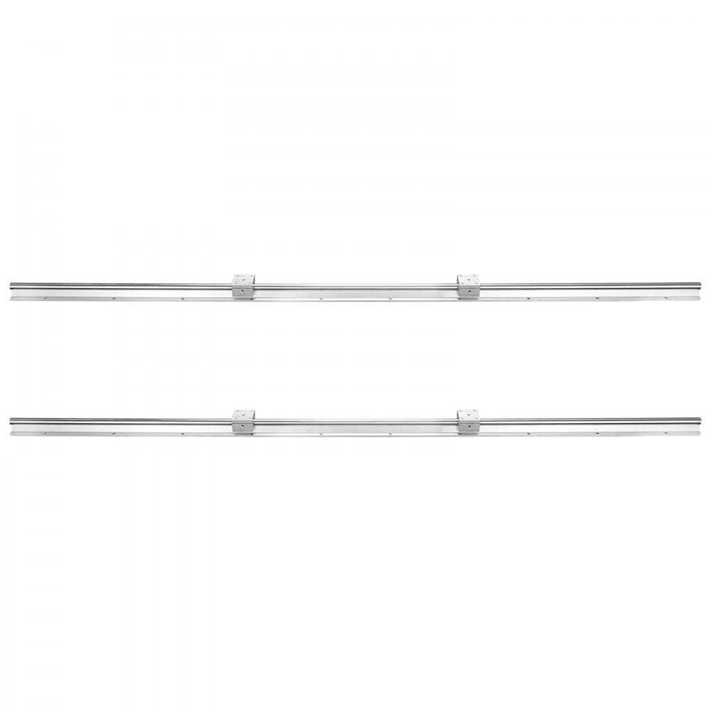 VEVOR Linear Guide Rail Set, SBR16 1500mm, 2 PCS 59 in/1500 mm SBR16 Guide Rails and 4 PCS SBR16UU Slide Blocks, Linear Rails and Bearings Kit for Automated Machines DIY Project CNC Router Machines 