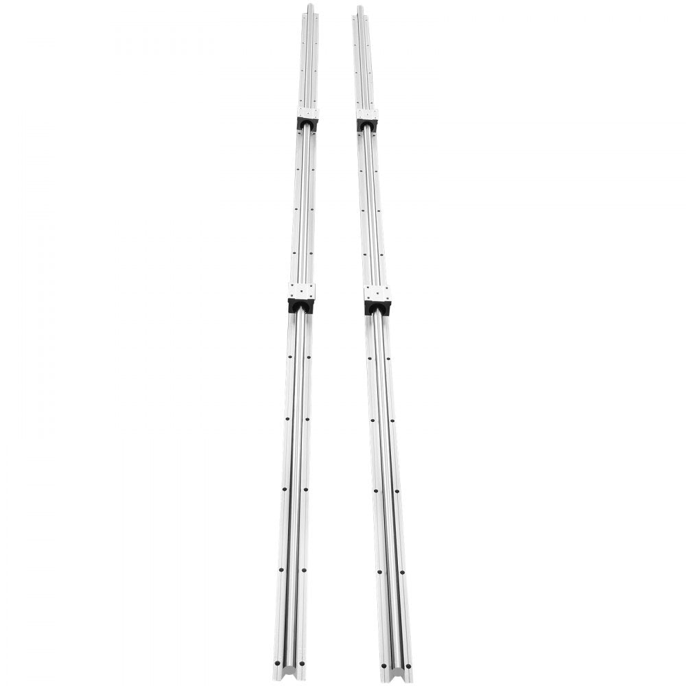 VEVOR Linear Guide Rail Set, SBR16 2000mm, 2 PCS 78.7 in/2000 mm SBR16 Guide Rails and 4 PCS SBR16UU Slide Blocks, Linear Rails and Bearings Kit for Automated Machines DIY Project CNC Router Machines 