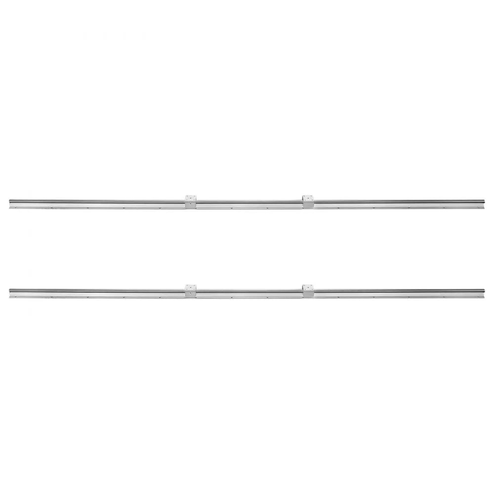 VEVOR Linear Guide Rail Set, SBR20 2200mm, 2 PCS 86.6 in/2200 mm SBR20 Guide Rails and 4 PCS SBR20UU Slide Blocks, Linear Rails and Bearings Kit for Automated Machines DIY Project CNC Router Machines