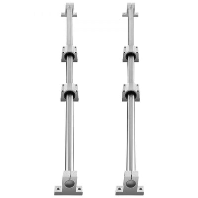 VEVOR Linear Guide Rail Set, SFC16 1000mm, 2 PCS 39.4 in/1000 mm SFC16 Guide Rails 4 PCS SC16 Slide Blocks 4 PCS Rail Supports, Linear Rails and Bearings Kit for Automated Machines CNC DIY Project 