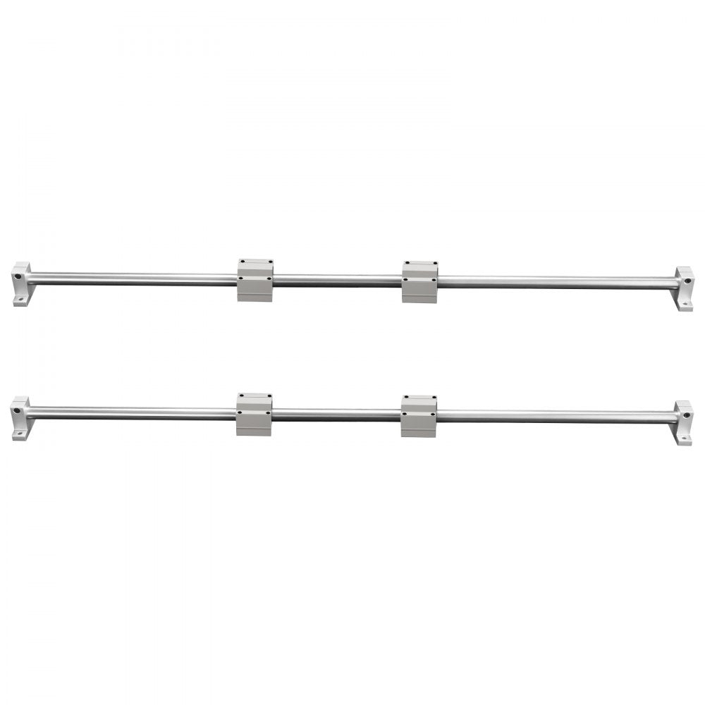 VEVOR Linear Guide Rail Set, SFC20 1000mm, 2 PCS 39.4 in/1000 mm SFC20 Guide Rails 4 PCS SC20 Slide Blocks 4 PCS Rail Supports, Linear Rails and Bearings Kit for Automated Machines CNC DIY Project 