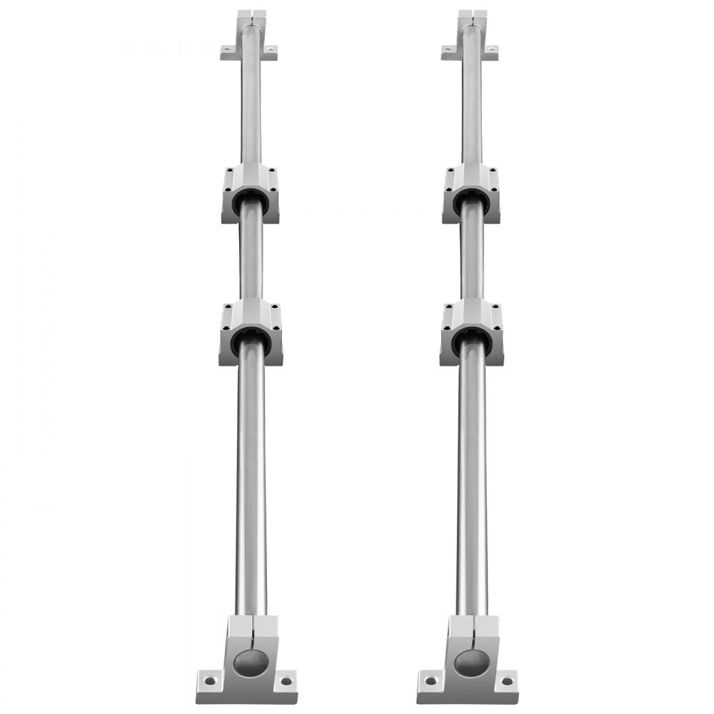 VEVOR Linear Guide Rail Set, SFC20 1000mm, 2 PCS 39.4 in/1000 mm SFC20 Guide Rails 4 PCS SC20 Slide Blocks 4 PCS Rail Supports, Linear Rails and Bearings Kit for Automated Machines CNC DIY Project 