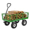 VEVOR Steel Garden Cart 900lbs Capacity Heavy Duty Wagon Cart 10in Tires