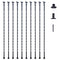 VEVOR Staircase Metal Balusters, 44'' x 1/2