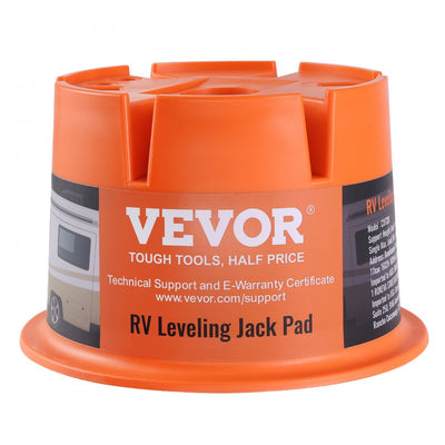 VEVOR Trailer Jack Block, 2000 lbs Capacity per RV Leveling Block, High-quality Polypropylene RV Camper Stabilizer Blocks, RV Travel Accessories Use for Any Tongue Jack, Post, Foot, 5th Wheels, 2-Pack 