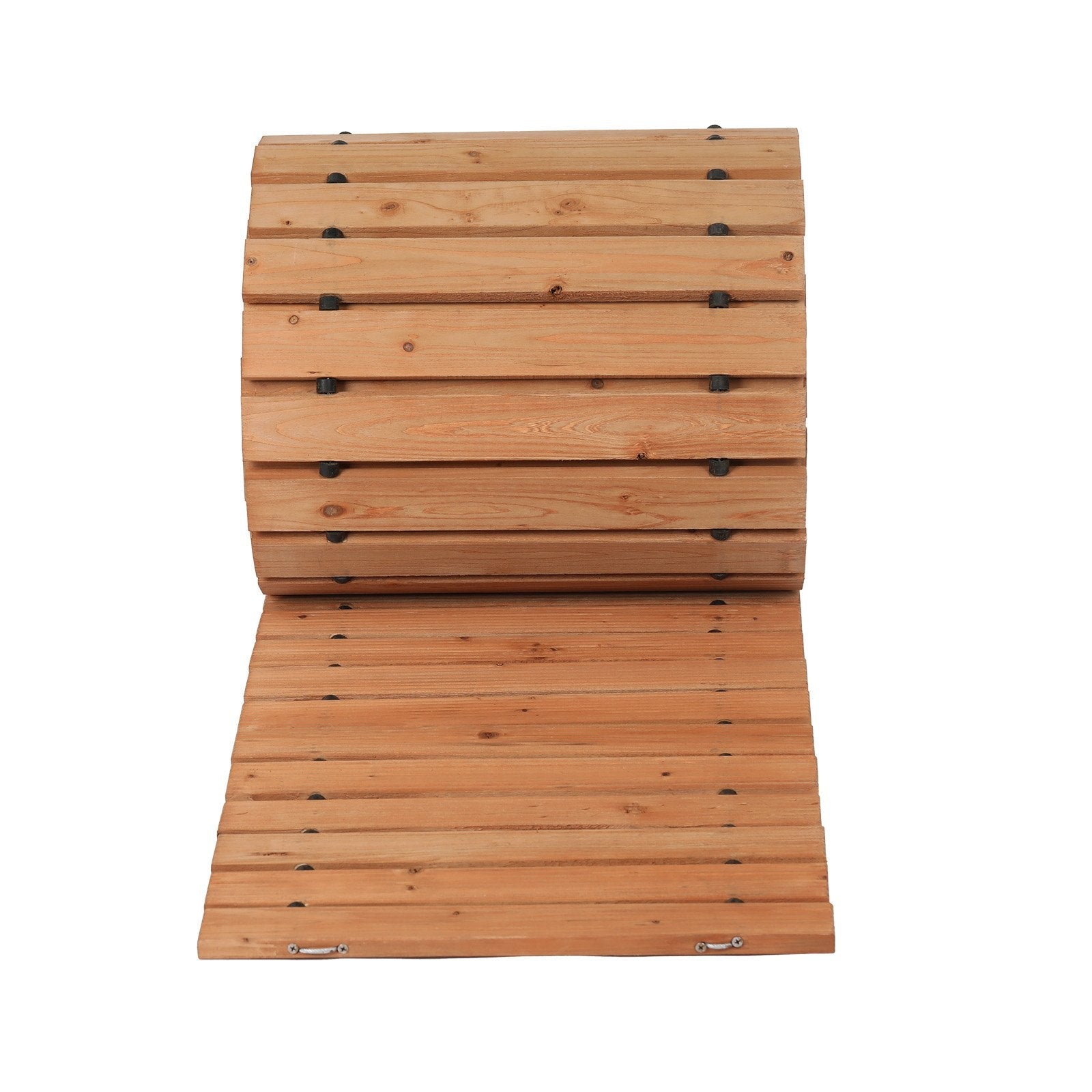 VEVOR 16 ft L x 17 in W Straight Wooden Garden Pathway Roll Out Garden Walkway 