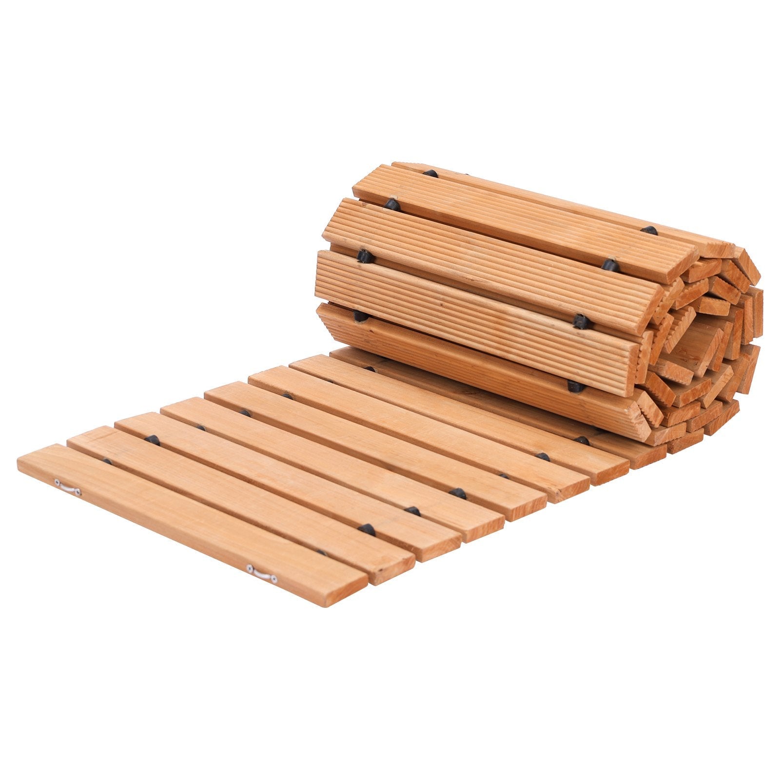 VEVOR 8 ft L x 17 in W Straight Wooden Garden Pathway Roll Out Garden Walkway 