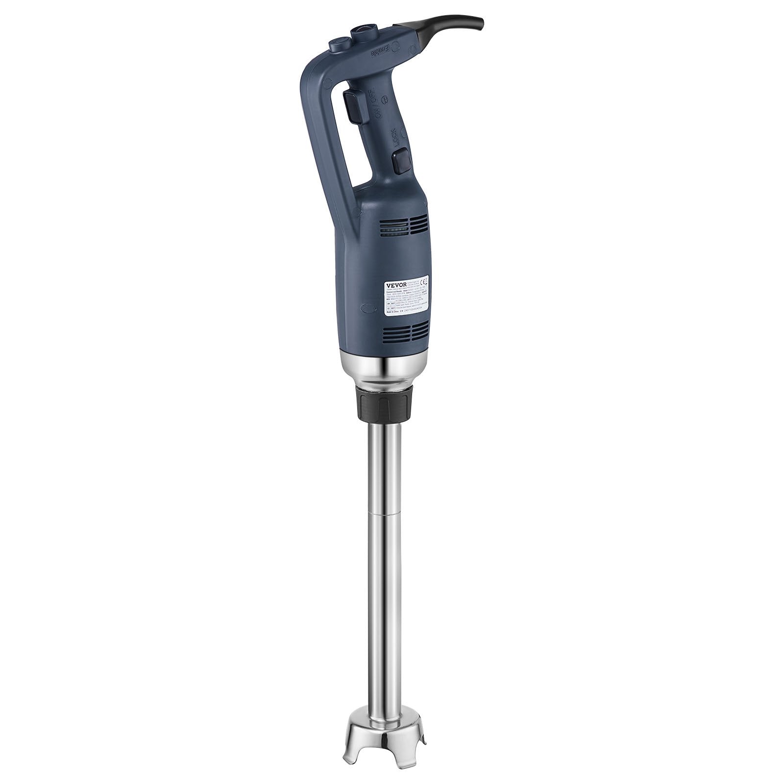 VEVOR Commercial Immersion Blender, 350W Heavy Duty Hand Mixer, 20 inch Stepless Variable Speed Mixer with Stainless Steel Blade, Multi-Purpose Portable Mixer for Soup, Sauces, Mashed Potatoes, Cream 
