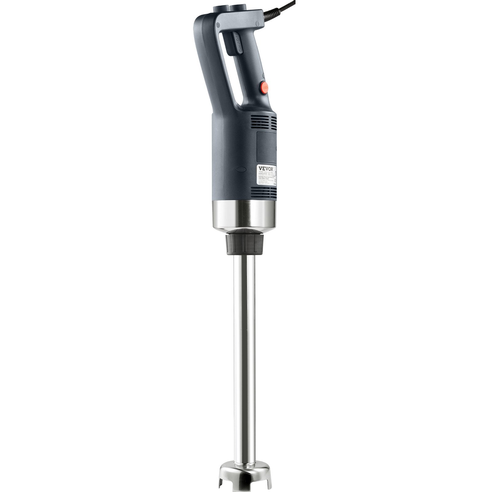 VEVOR Commercial Immersion Blender, 750W 16" Heavy Duty Hand Mixer, Variable Speed Kitchen Stick Mixer with 304 Stainless Steel Blade, Multi-Purpose Portable Mixer for Soup, Smoothie, Puree, Baby Food 