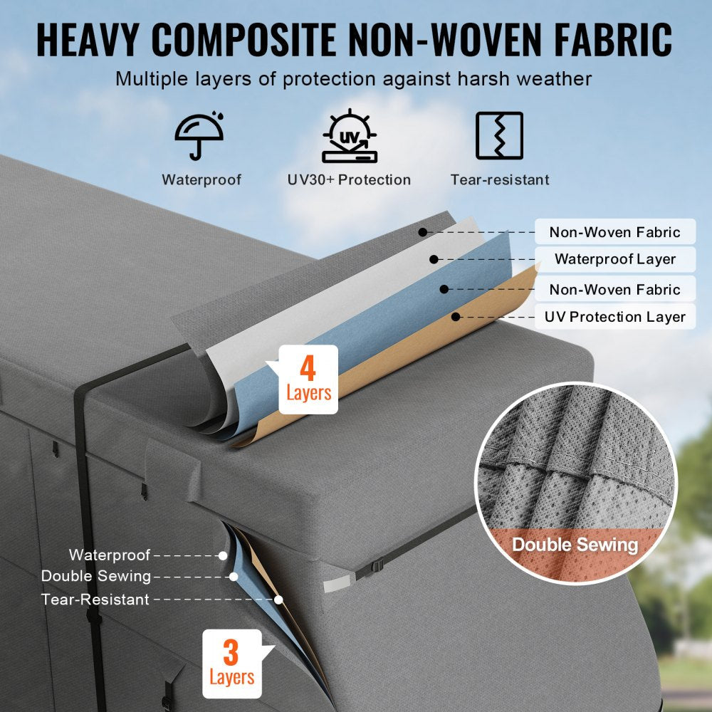 VEVOR Class A RV Cover Motorhome Cover 40-43 ft Non-woven Fabric Motorhome RV 