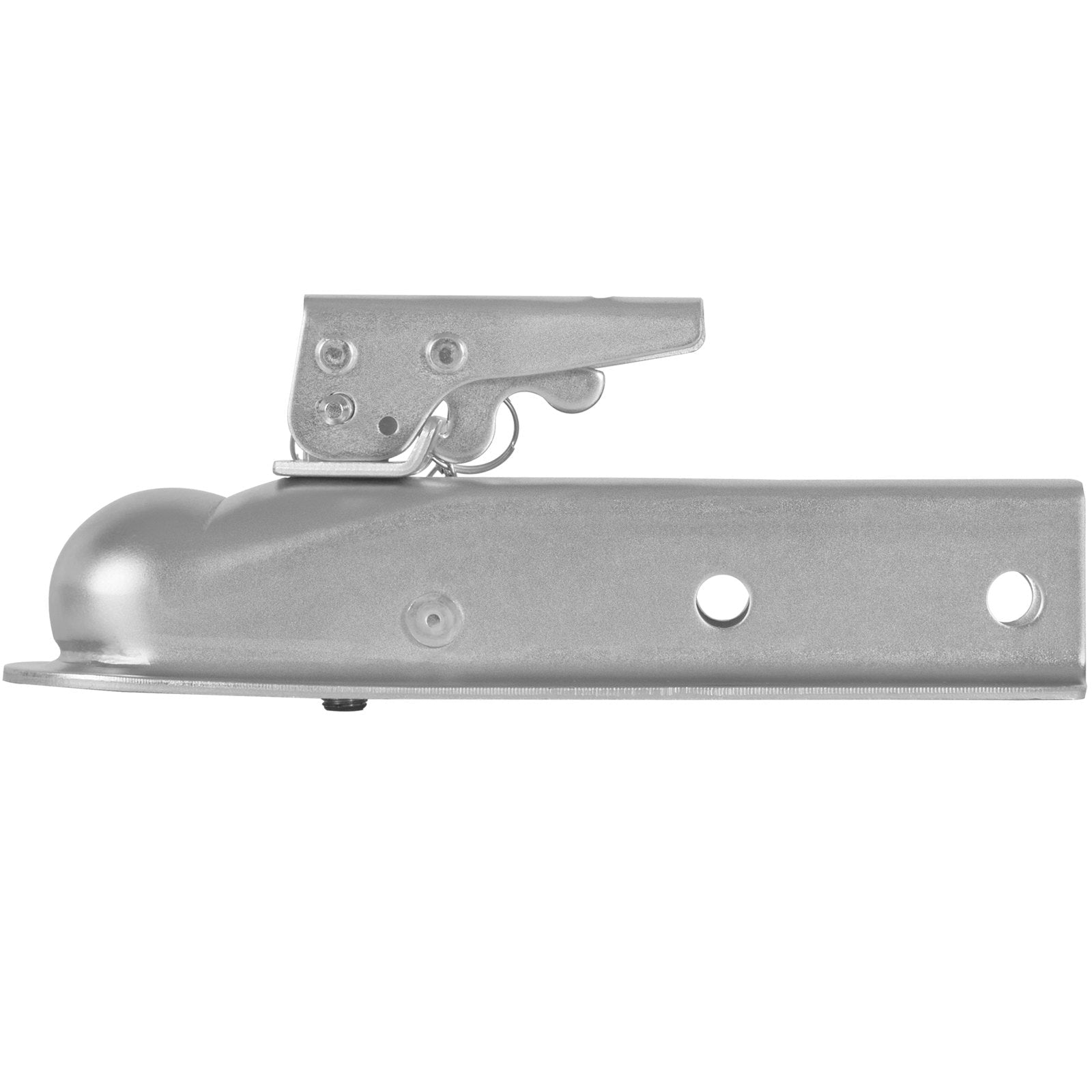 VEVOR Straight Trailer Coupler, for 2-Inch Hitch Ball, 2-Inch Channel, 3500 lbs Capacity, Heavy Duty Trailer Tongue Coupler, Ideal for Towing Station Wagons, Pickup Trucks, SUVs, Zinc Plated Surface 