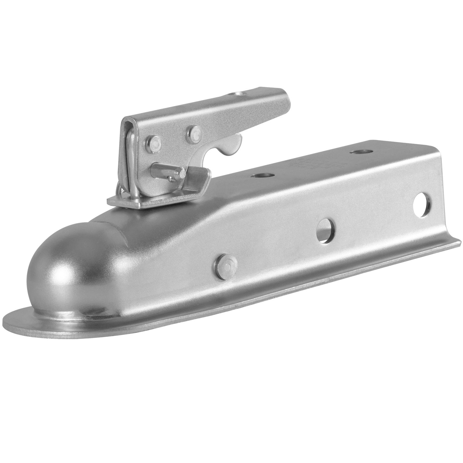 VEVOR Straight Trailer Coupler, for 2-Inch Hitch Ball, 2-Inch Channel, 3500 lbs Capacity, Heavy Duty Trailer Tongue Coupler, Ideal for Towing Station Wagons, Pickup Trucks, SUVs, Zinc Plated Surface 