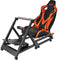 VEVOR Pre-installed Steering Racing Wheel Stand, Universal Base Fit for Logitech/Thrustmaster/Fanatec, Multi-Position Adjustable Driving Simulator, Comfortable PVC Leather Integrated Cockpit w/ Wheels