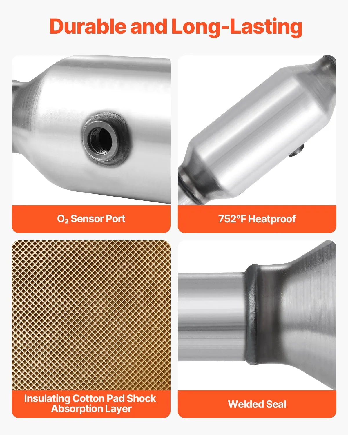 VEVOR Catalytic Converter Compatible with Honda Accord 2.4L 2003-2007 2.4L L4