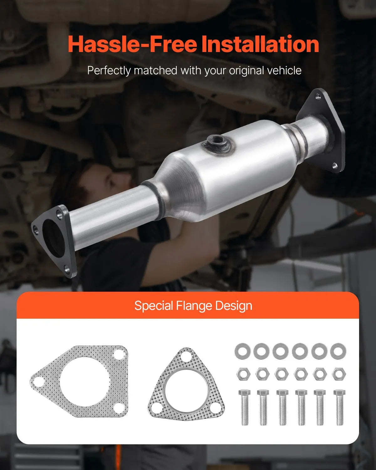 VEVOR Catalytic Converter Compatible with Honda Accord 2.4L 2003-2007 2.4L L4