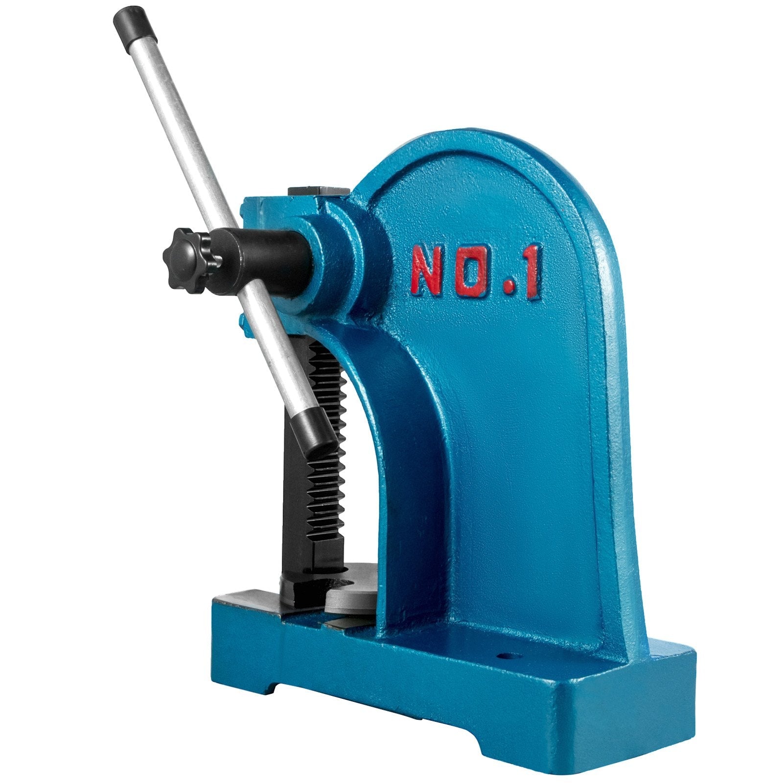 VEVOR Heavy Duty Arbor Press 1 Ton, Manual Arbor Press with Handwheel, Manual Desktop Metal Arbor Press 4-5/8 Inch Max. Working Height, for Riveting Punching Holes 
