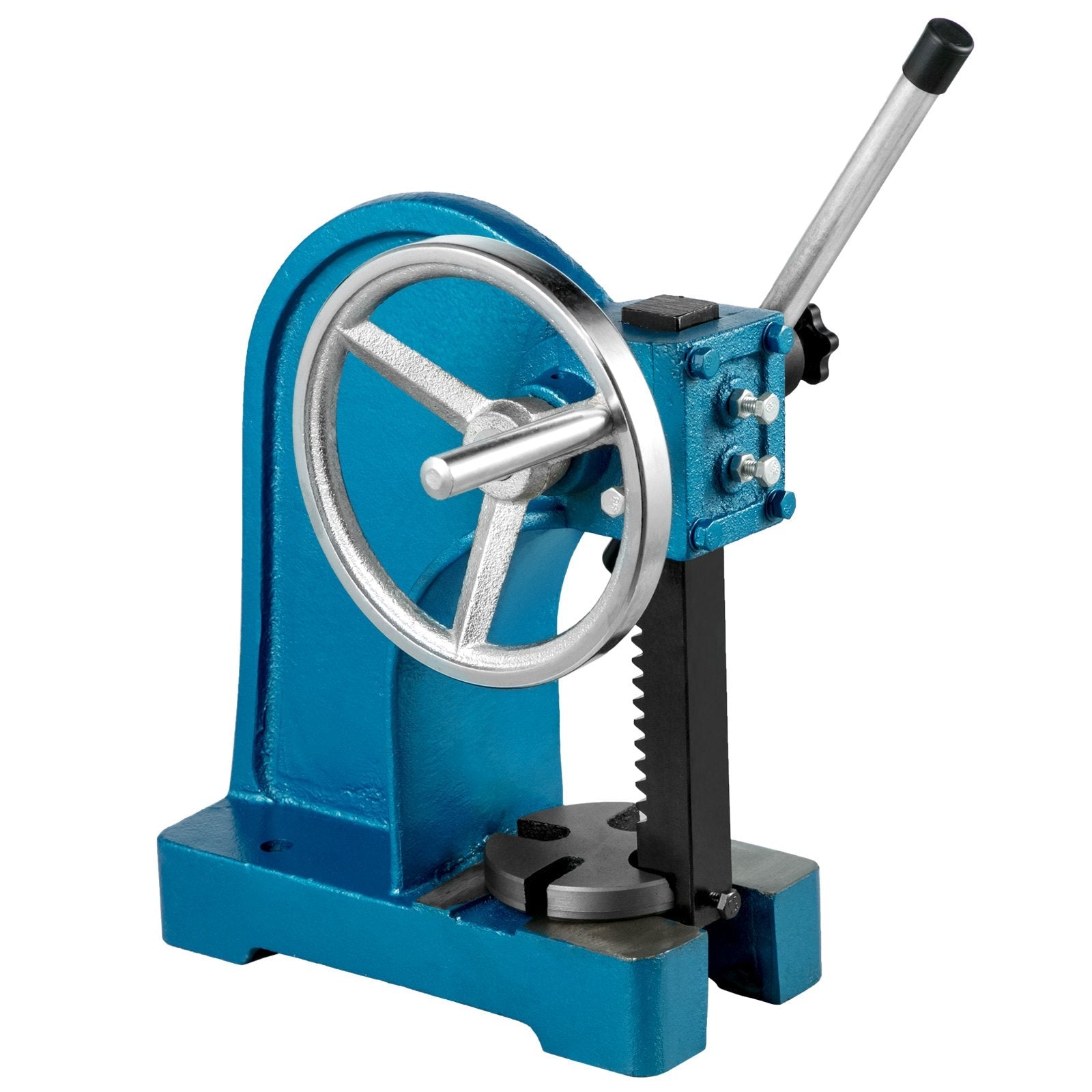 VEVOR Heavy Duty Arbor Press 1 Ton, Manual Arbor Press with Handwheel, Manual Desktop Metal Arbor Press 4-5/8 Inch Max. Working Height, for Riveting Punching Holes 