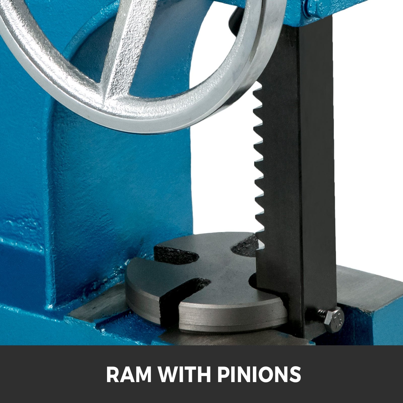 VEVOR Heavy Duty Arbor Press 1 Ton, Manual Arbor Press with Handwheel, Manual Desktop Metal Arbor Press 4-5/8 Inch Max. Working Height, for Riveting Punching Holes 