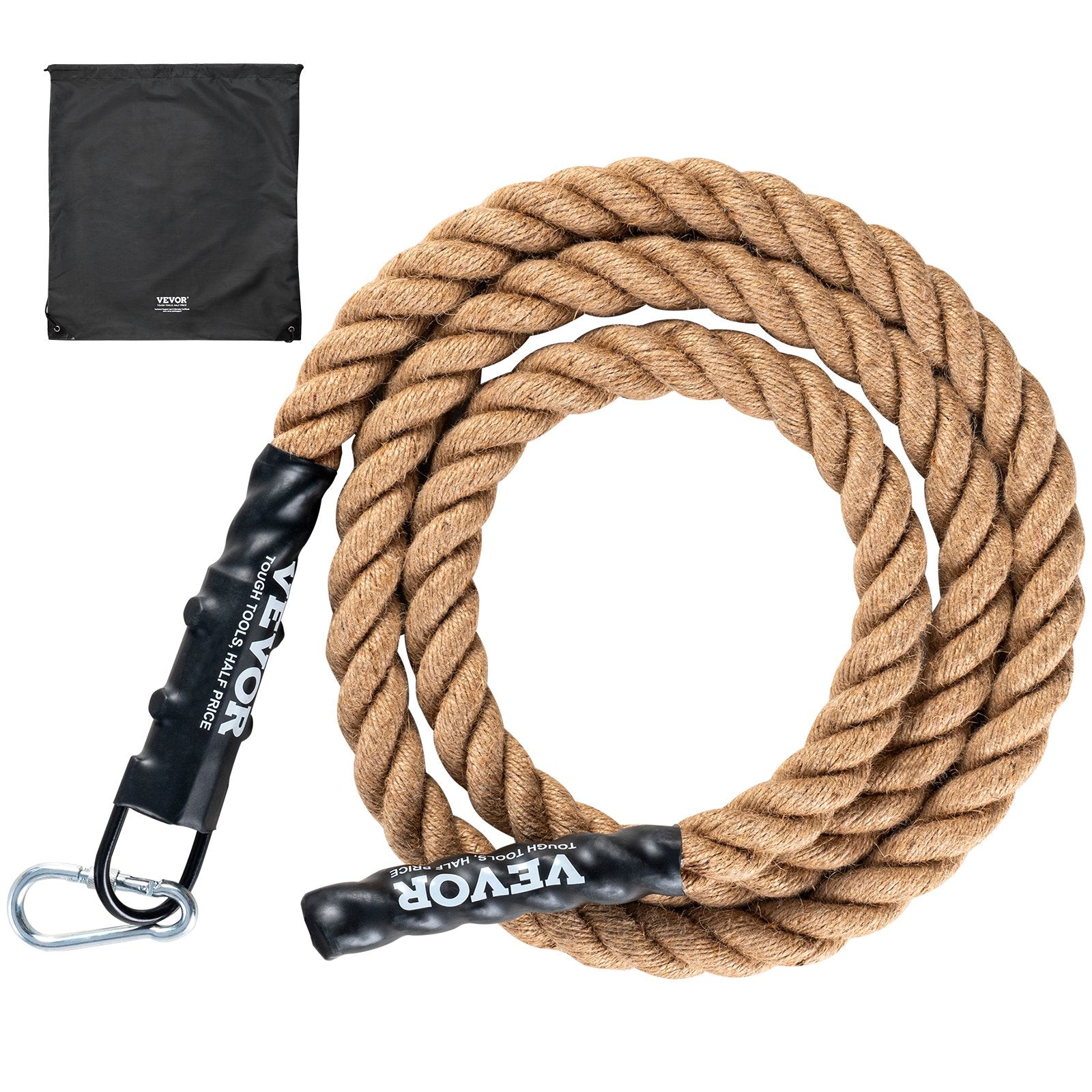 VEVOR 1.5"x10FT Gym Climbing Rope Fitness Strength Training Rope Home Exercise 