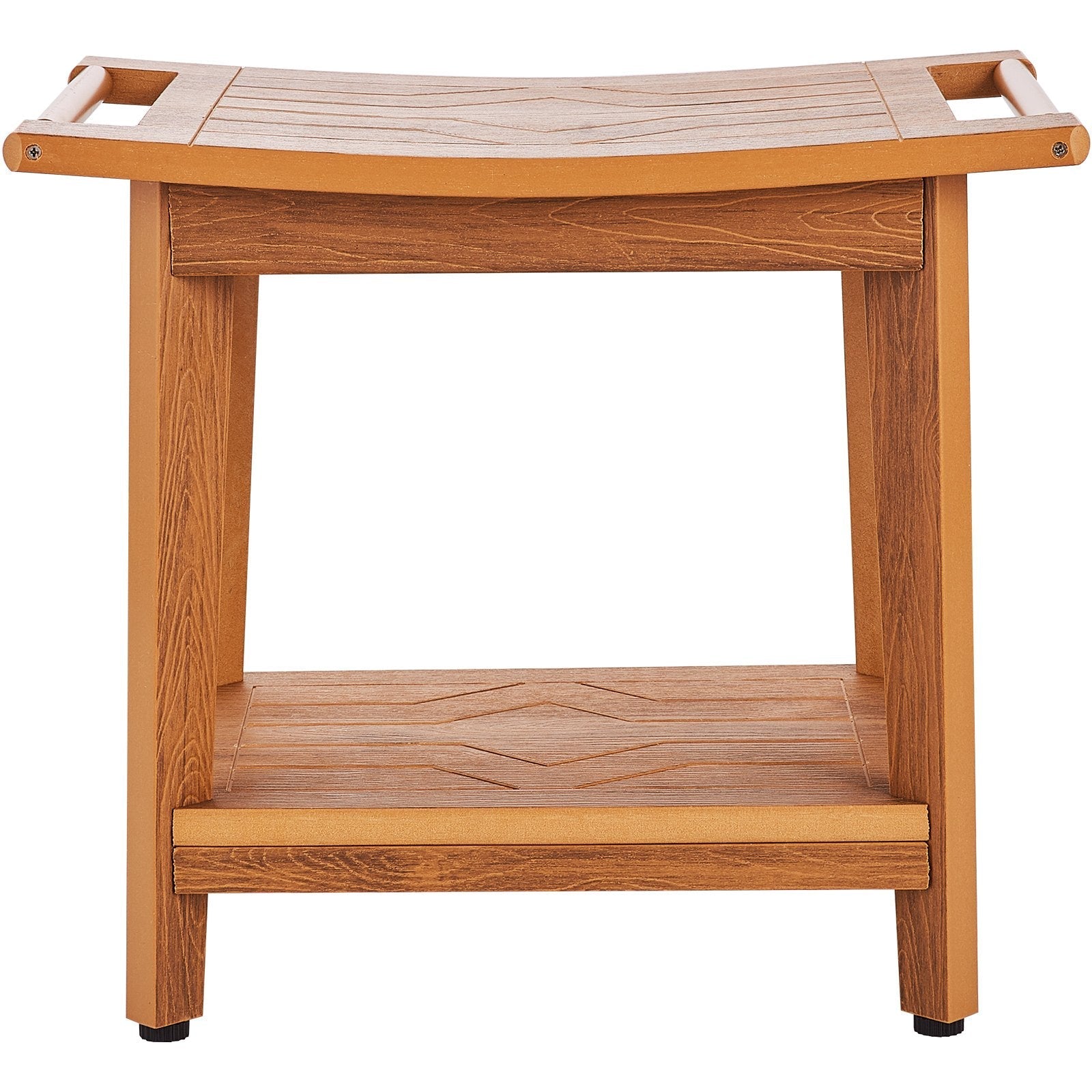 VEVOR Poly Lumber Shower Bench 21 x 14 x 18.5 in Shower Stool Chair for Bathroom 