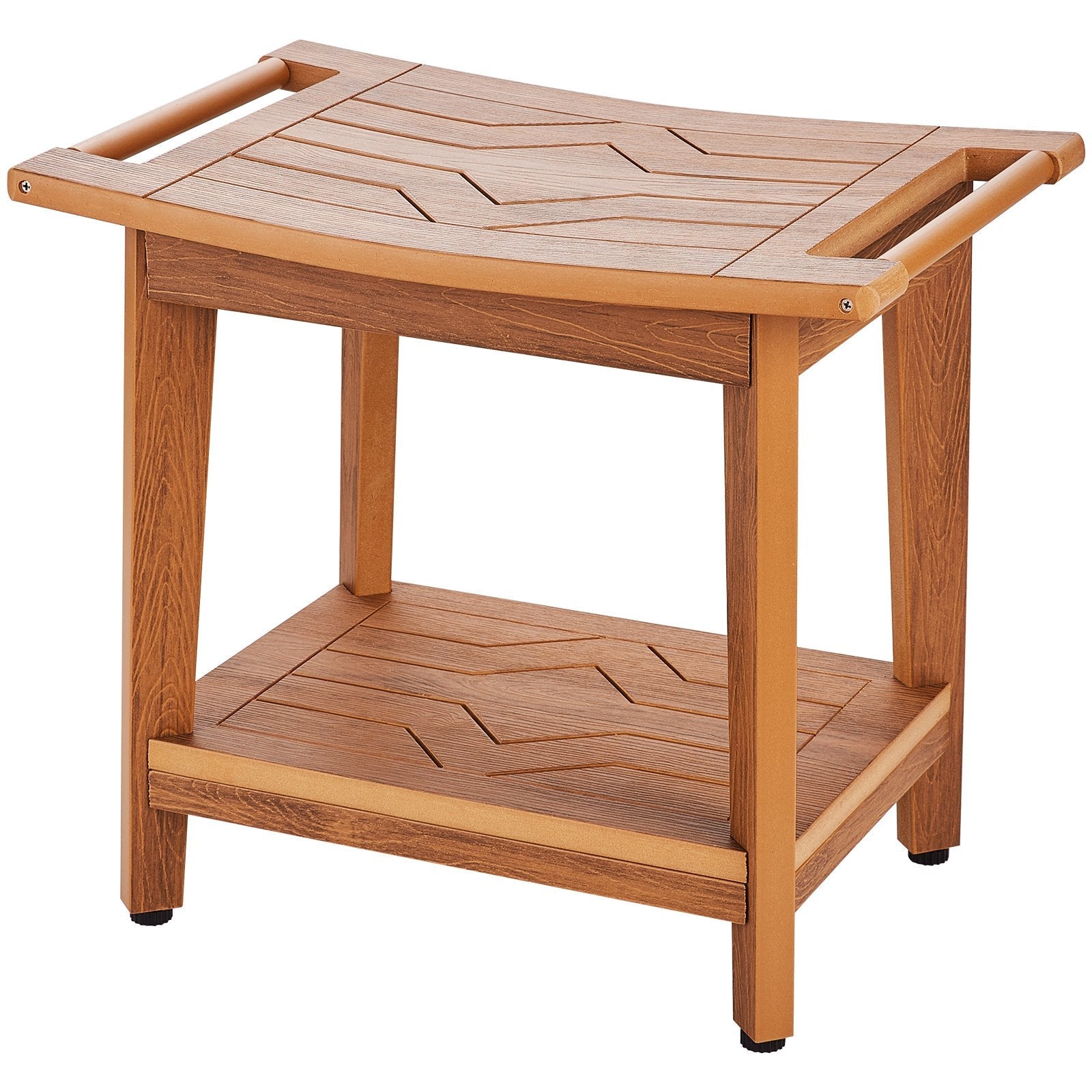 VEVOR Poly Lumber Shower Bench 21 x 14 x 18.5 in Shower Stool Chair for Bathroom 