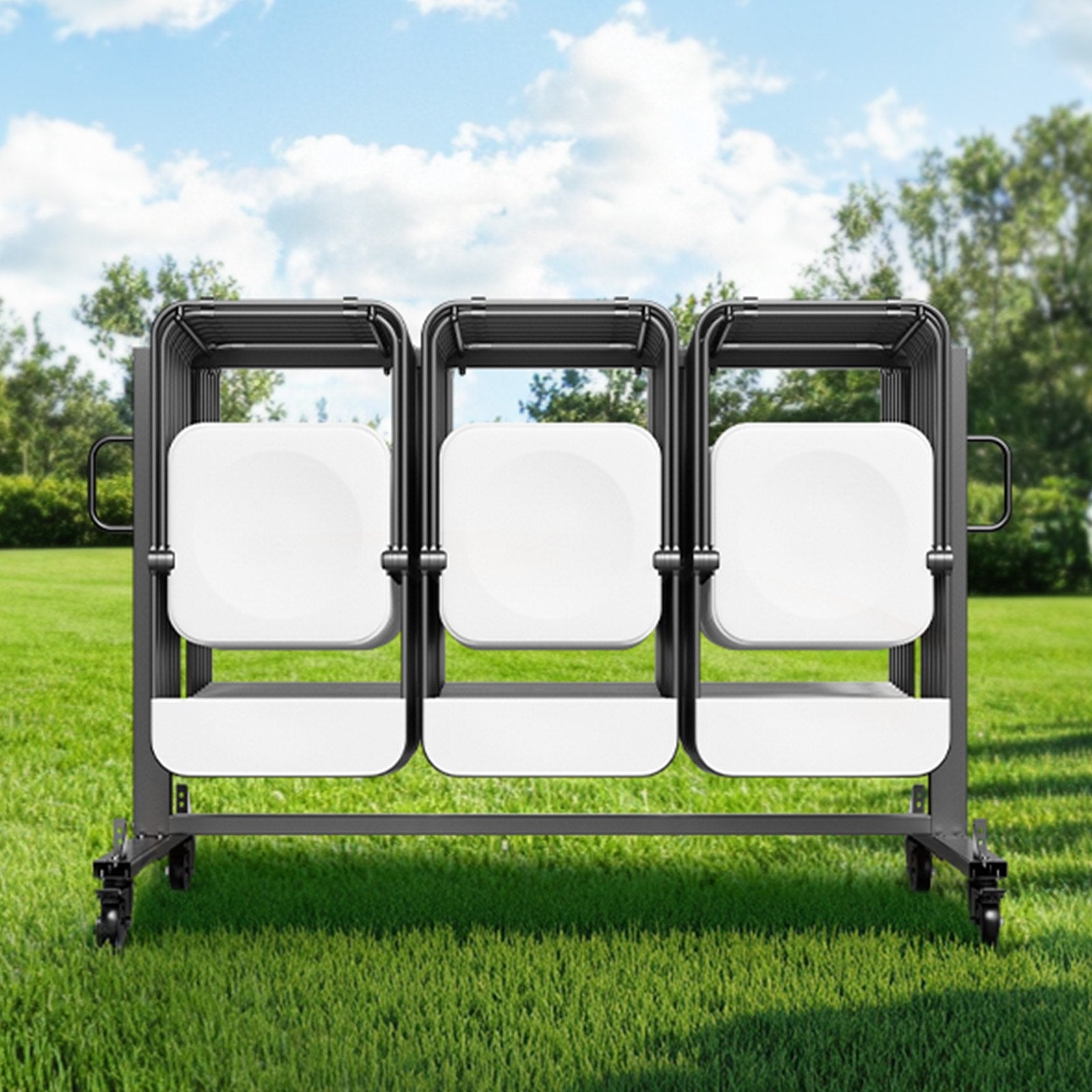 VEVOR Folding Chair Rack Cart for 42 Chairs or 12 Tables of 400 LBS with Wheels 