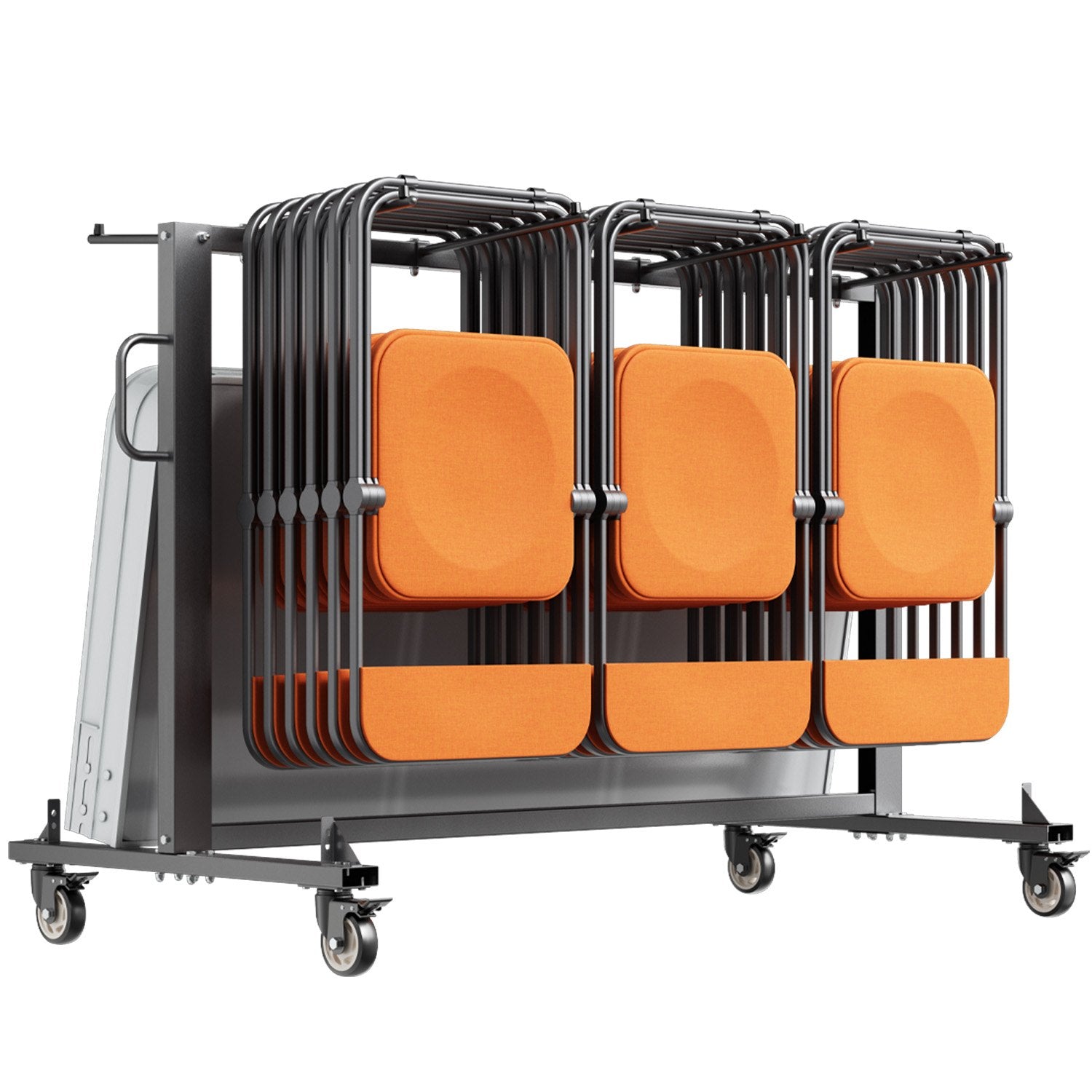 VEVOR Folding Chair Rack Cart for 42 Chairs or 12 Tables of 400 LBS with Wheels 
