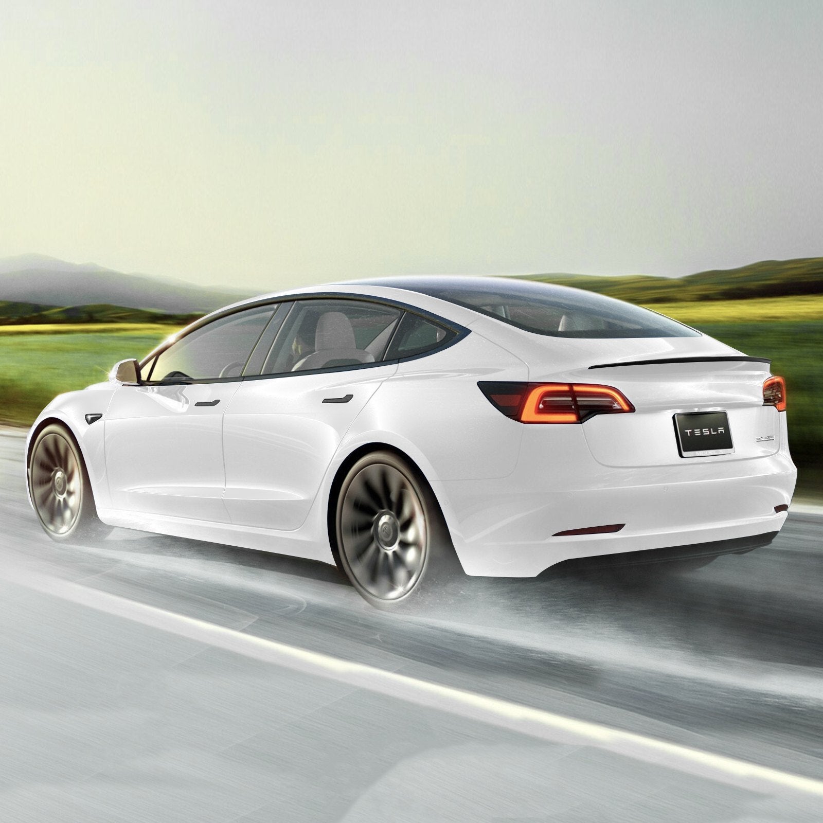 VEVOR Rear Spoiler 47.2'' GT Style Trunk Wing Compatible with Tesla Model Y 