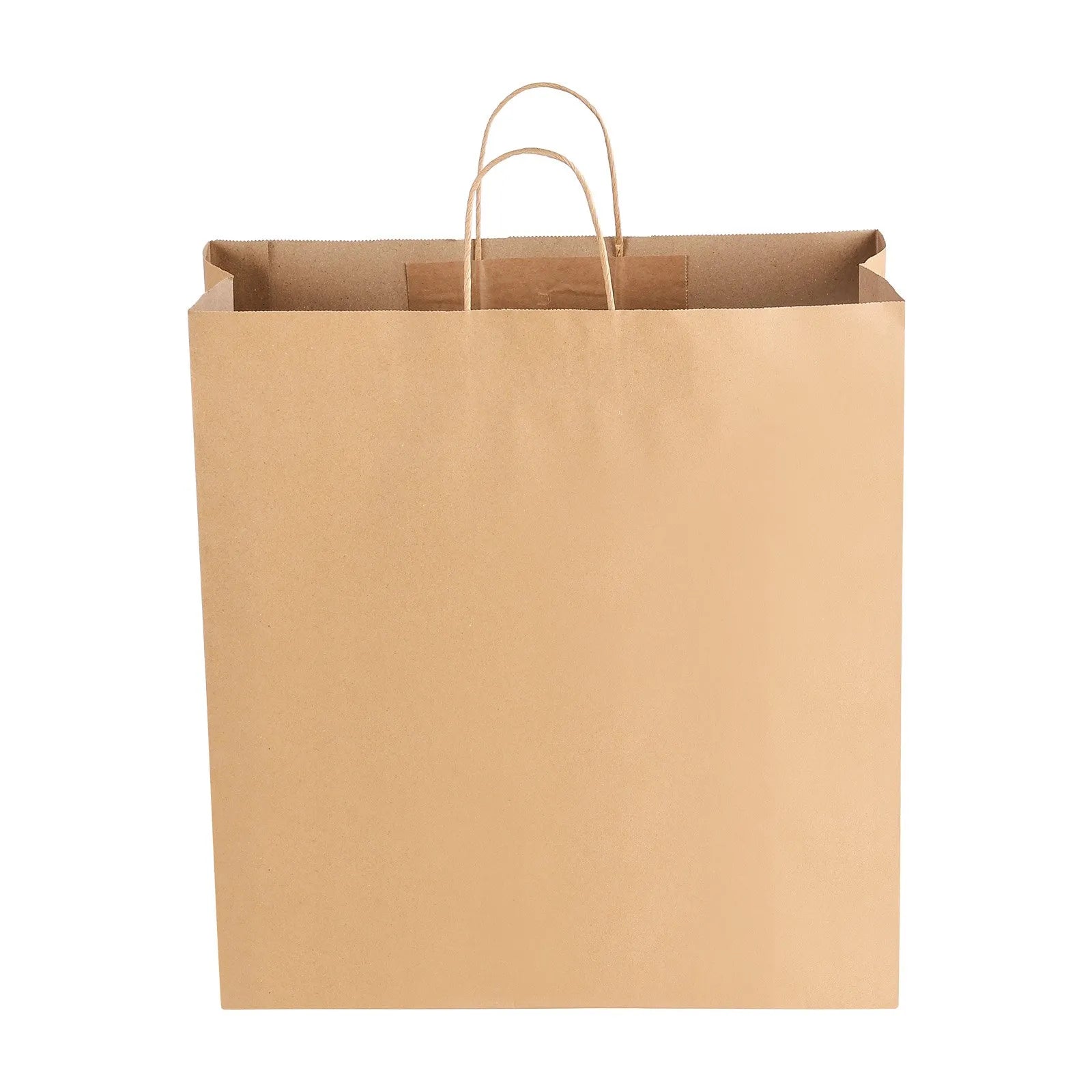VEVOR Kraft Paper Bags with Handles – 100Pcs, 18 x 7 x 19 in, Large Reusable & 100% Recycled Grocery/Party Bags 