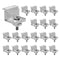 VEVOR Solar Panel Z Mounting Bracket 35-50mm Adjustable Bracket End Clamps 20PCS
